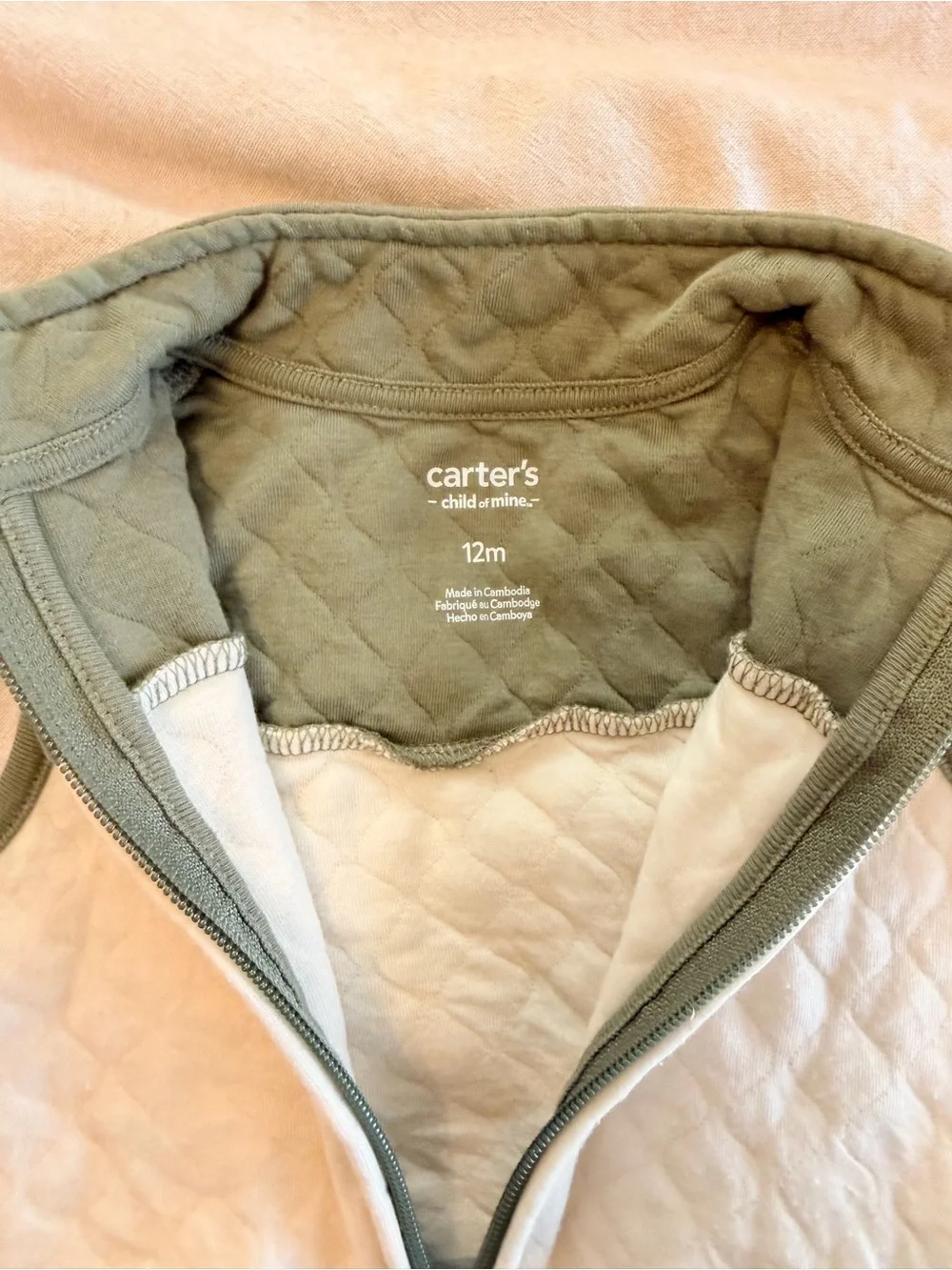 Carters sleeveless quilted